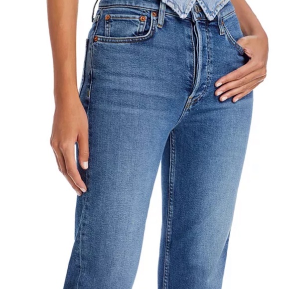RE/DONE high rise straight jeans (70s style)